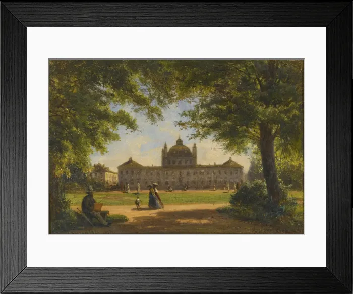 Framed Print : Fredensborg Palace. Artist: Bogolyubov, Alexei Petrovich (1824-1896) Framed Print : Fredensborg Palace. Artist: Bogolyubov, Alexei Petrovich (1824-1896)