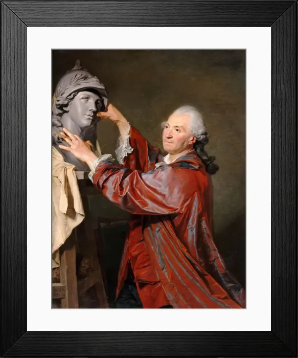 Framed Print : Portrait of Louis-Claude Vasse. Artist: Aubry, Etienne (1745-1781) Framed Print : Portrait of Louis-Claude Vasse. Artist: Aubry, Etienne (1745-1781)