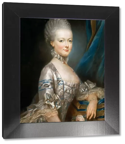 Portrait of Archduchess Maria Antonia of Austria (1755-1793), the later Queen Marie Antoinette of Fr Artist: Ducreux, Joseph (1735-1802)