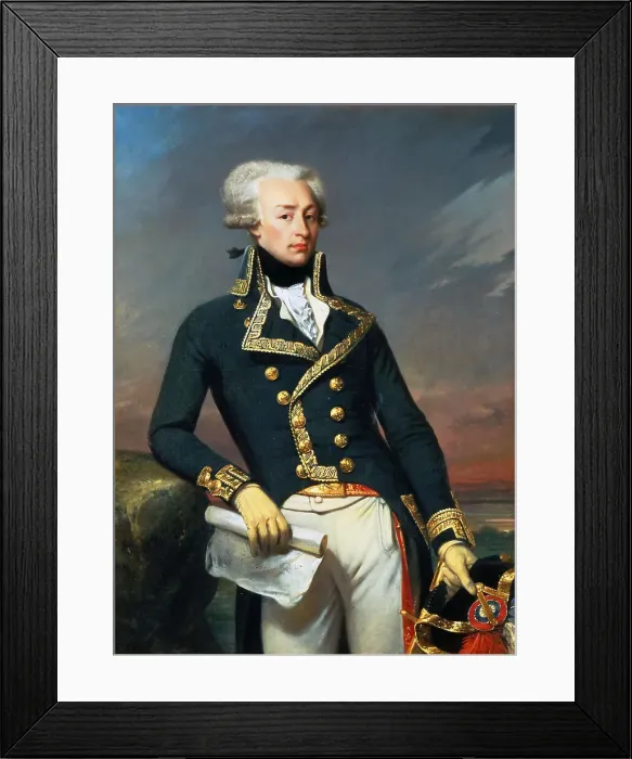 Framed Print : Portrait of Gilbert Motier the Marquis De La Fayette (1757-1834), as a Lieutenant General, 1791. Artist: Court, Joseph-Desire (1797-1865) Framed Print : Portrait of Gilbert Motier the Marquis De La Fayette (1757-1834), as a Lieutenant General, 1791. Artist: Court, Joseph-Desire (1797-1865)