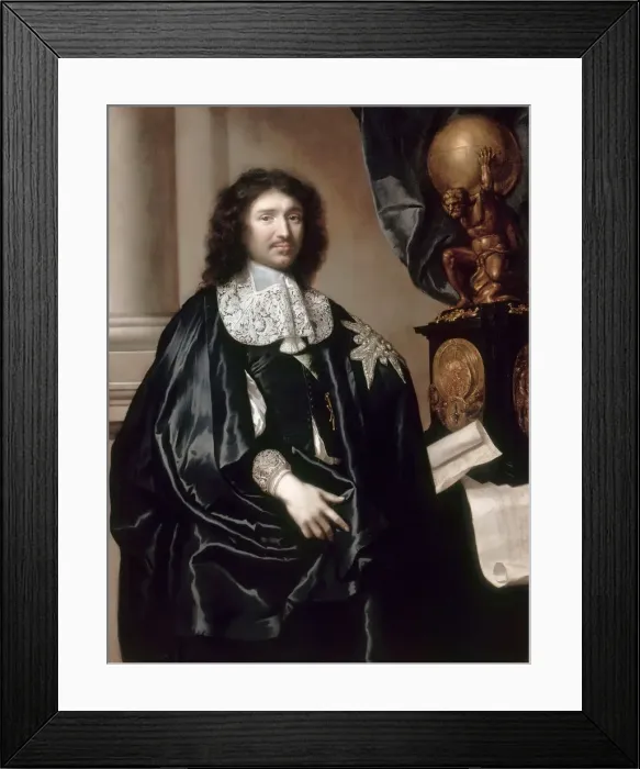 Framed Print : Portrait of Jean-Baptiste Colbert (1619-1683). Artist: Lefebvre, Claude (1632-1675) Framed Print : Portrait of Jean-Baptiste Colbert (1619-1683). Artist: Lefebvre, Claude (1632-1675)