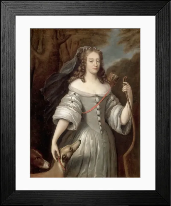 Framed Print : Louise de La Baume Le Blanc, Duchess of La Valliere. Artist: Lefebvre, Claude (1632-1675) Framed Print : Louise de La Baume Le Blanc, Duchess of La Valliere. Artist: Lefebvre, Claude (1632-1675)