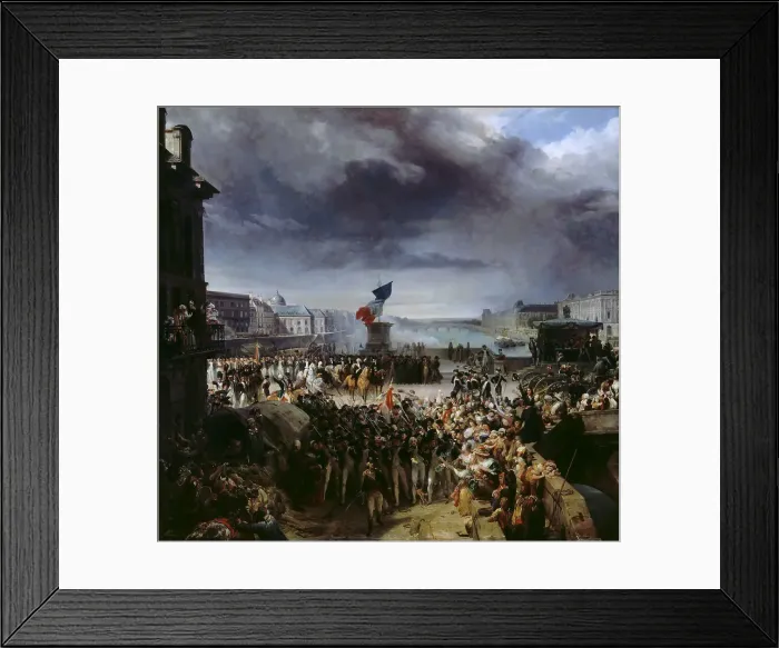 Framed Print : The National Guard of Paris leaves for the Army, September 1792. Artist: Cogniet, Leon (1794-1880) Framed Print : The National Guard of Paris leaves for the Army, September 1792. Artist: Cogniet, Leon (1794-1880)