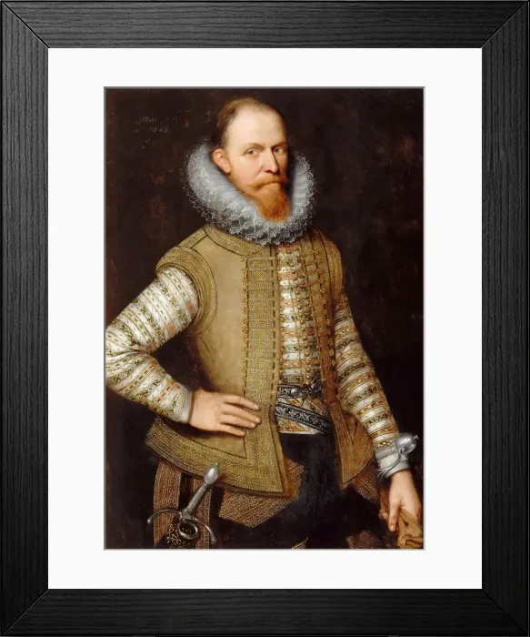 Framed Print : Maurice of Nassau, Prince of Orange (1567-1625). Artist: Mierevelt, Michiel Jansz. van (1566-1641) Framed Print : Maurice of Nassau, Prince of Orange (1567-1625). Artist: Mierevelt, Michiel Jansz. van (1566-1641)
