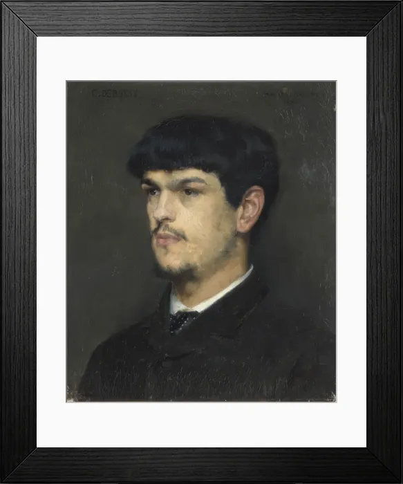 Framed Print : Claude Debussy. Artist: Baschet, Marcel Andre (1862-1941) Framed Print : Claude Debussy. Artist: Baschet, Marcel Andre (1862-1941)