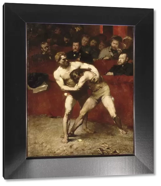 Wrestlers. Artist: Falguiere, Alexandre (1831-1900)