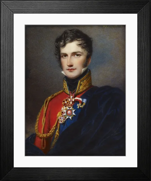 Framed Print : Leopold I, King of the Belgians (1790-1865). Artist: Newton, William John (1785-1869) Framed Print : Leopold I, King of the Belgians (1790-1865). Artist: Newton, William John (1785-1869)