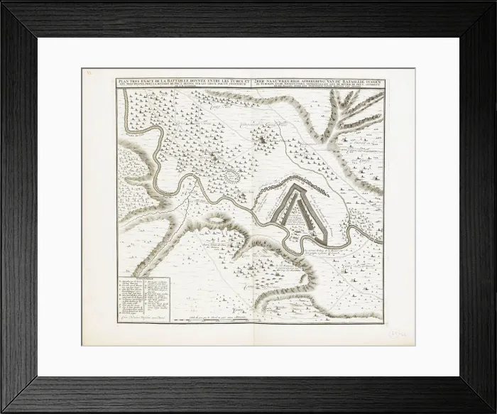 Framed Print : Map of the fortress of Bender. Artist: Wolff, Jeremias (1663-1724) Framed Print : Map of the fortress of Bender. Artist: Wolff, Jeremias (1663-1724)