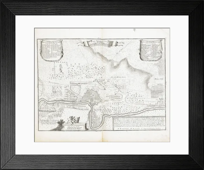 Framed Print : Map of the fortress of Bender. Artist: Wolff, Jeremias (1663-1724) Framed Print : Map of the fortress of Bender. Artist: Wolff, Jeremias (1663-1724)