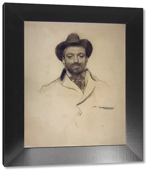 Portrait of Josep Maria Sert (1874-1945). Artist: Casas, Ramon (1866-1932)