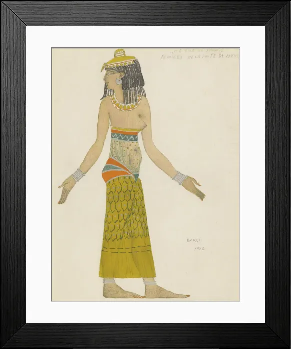 Framed Print : Costume design for the ballet Helene de Sparte by E. Verhaeren and D. de Severac. Artist: Bakst, Leon (1866-1924) Framed Print : Costume design for the ballet Helene de Sparte by E. Verhaeren and D. de Severac. Artist: Bakst, Leon (1866-1924)