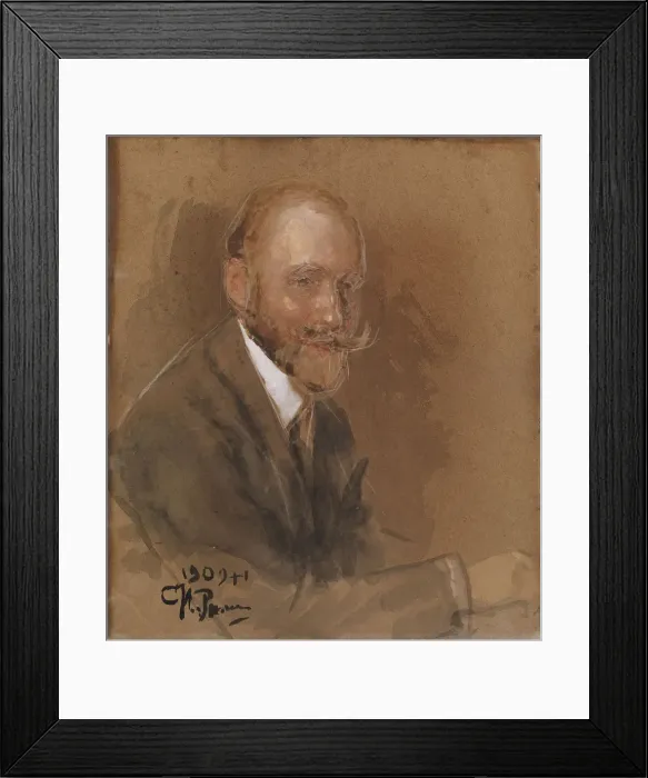 Framed Print : Portrait of the Playwright Prince Vladimir Vladimirovich Bariatinsky (1874-1941). Artist: Repin, Ilya Yefimovich (1844-1930) Framed Print : Portrait of the Playwright Prince Vladimir Vladimirovich Bariatinsky (1874-1941). Artist: Repin, Ilya Yefimovich (1844-1930)