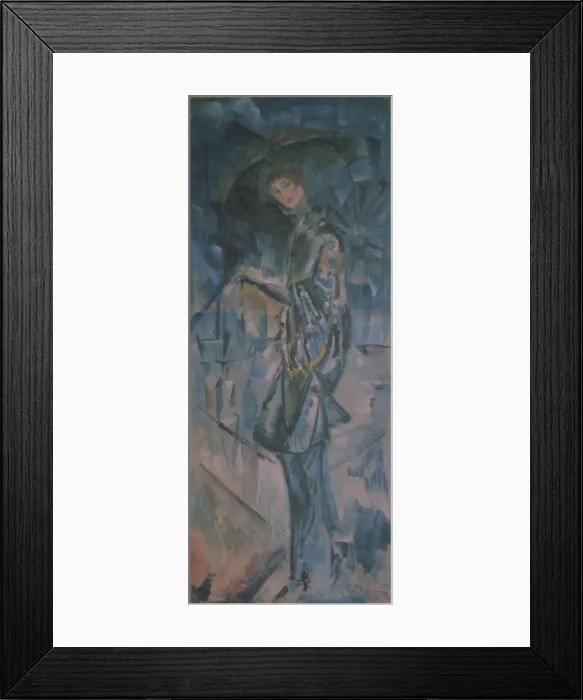 Framed Print : Female portrait. Artist: Yakulov, Georgi Bogdanovich (1884-1928) Framed Print : Female portrait. Artist: Yakulov, Georgi Bogdanovich (1884-1928)