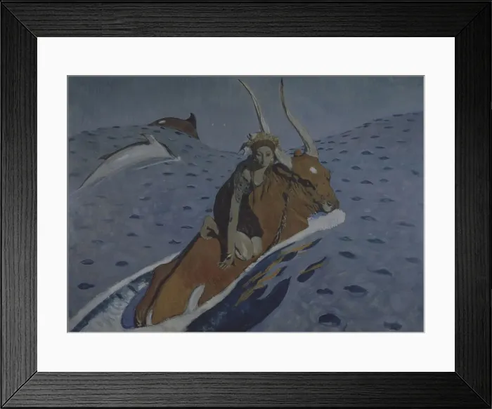 Framed Print : The Rape of Europa. Artist: Serov, Valentin Alexandrovich (1865-1911) Framed Print : The Rape of Europa. Artist: Serov, Valentin Alexandrovich (1865-1911)