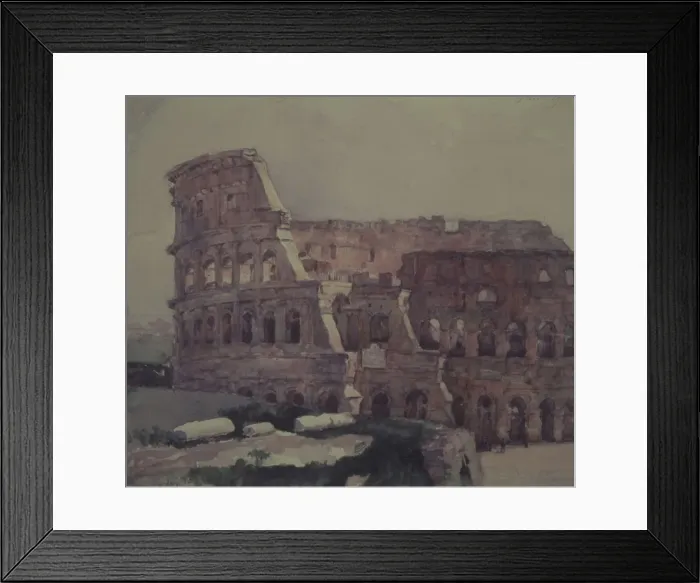 Framed Print : The Colosseum in Rome. Artist: Surikov, Vasili Ivanovich (1848-1916) Framed Print : The Colosseum in Rome. Artist: Surikov, Vasili Ivanovich (1848-1916)