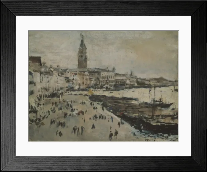Framed Print : The Schiavoni quay in Venice. Artist: Serov, Valentin Alexandrovich (1865-1911) Framed Print : The Schiavoni quay in Venice. Artist: Serov, Valentin Alexandrovich (1865-1911)