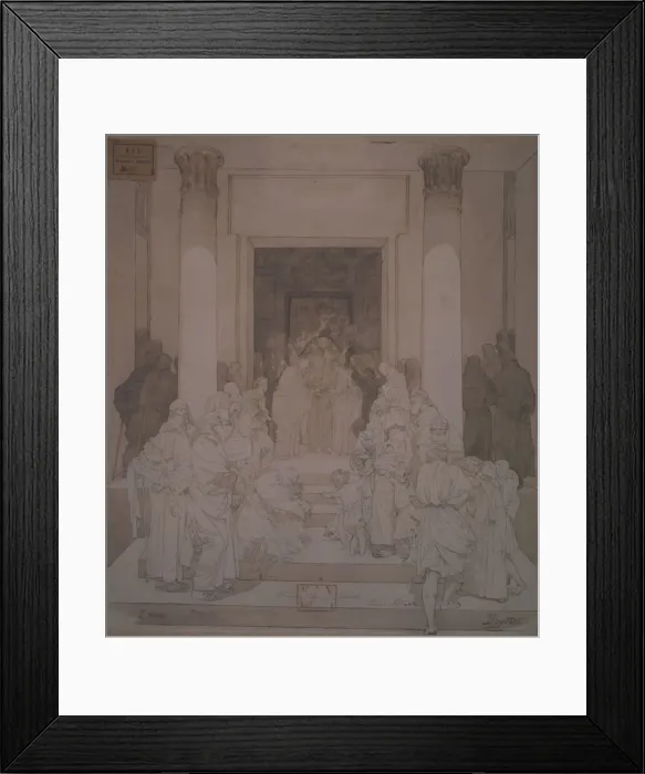 Framed Print : The Betrothal of Joseph and Mary. Artist: Vrubel, Mikhail Alexandrovich (1856-1910) Framed Print : The Betrothal of Joseph and Mary. Artist: Vrubel, Mikhail Alexandrovich (1856-1910)