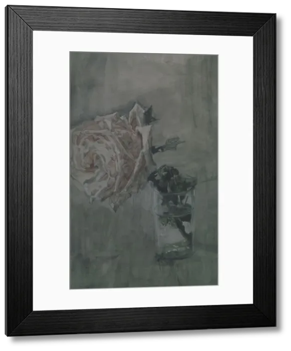 Framed Print : A Rose. Artist: Vrubel, Mikhail Alexandrovich (1856-1910) Framed Print : A Rose. Artist: Vrubel, Mikhail Alexandrovich (1856-1910)