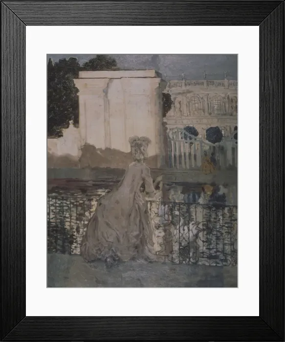 Framed Print : Lady at the pond. Artist: Somov, Konstantin Andreyevich (1869-1939) Framed Print : Lady at the pond. Artist: Somov, Konstantin Andreyevich (1869-1939)