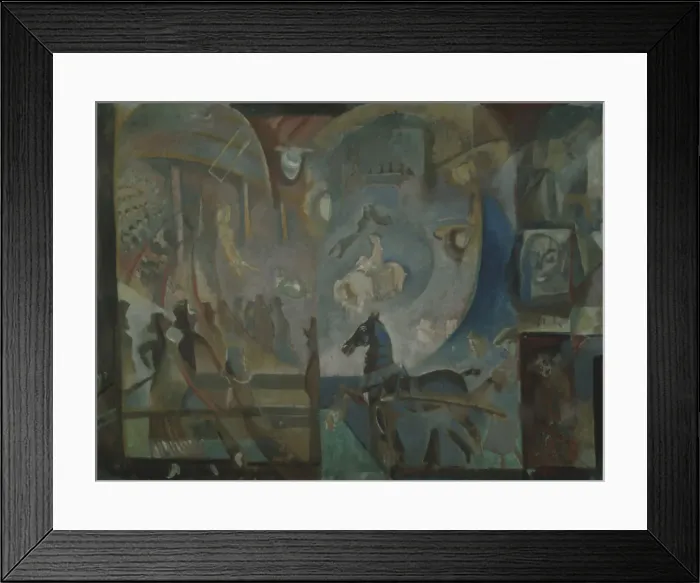 Framed Print : Circus. Artist: Yakulov, Georgi Bogdanovich (1884-1928) Framed Print : Circus. Artist: Yakulov, Georgi Bogdanovich (1884-1928)