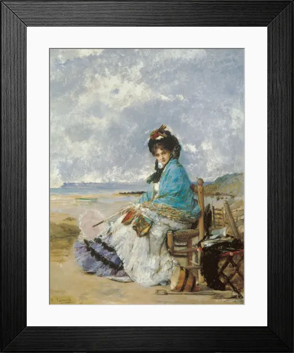 Framed Print : Summer Days. Artist: Palmaroli y Gonzalez, Vicente (1834-1896) Framed Print : Summer Days. Artist: Palmaroli y Gonzalez, Vicente (1834-1896)