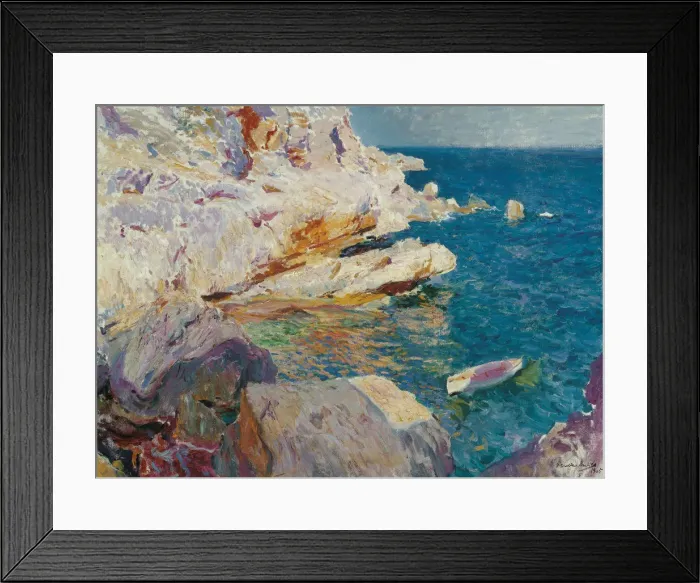 Framed Print : Rock at Javea. Artist: Sorolla y Bastida, Joaquin (1863-1923) Framed Print : Rock at Javea. Artist: Sorolla y Bastida, Joaquin (1863-1923)