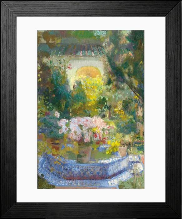Framed Print : The Courtyard of the Sorolla House. Artist: Sorolla y Bastida, Joaquin (1863-1923) Framed Print : The Courtyard of the Sorolla House. Artist: Sorolla y Bastida, Joaquin (1863-1923)