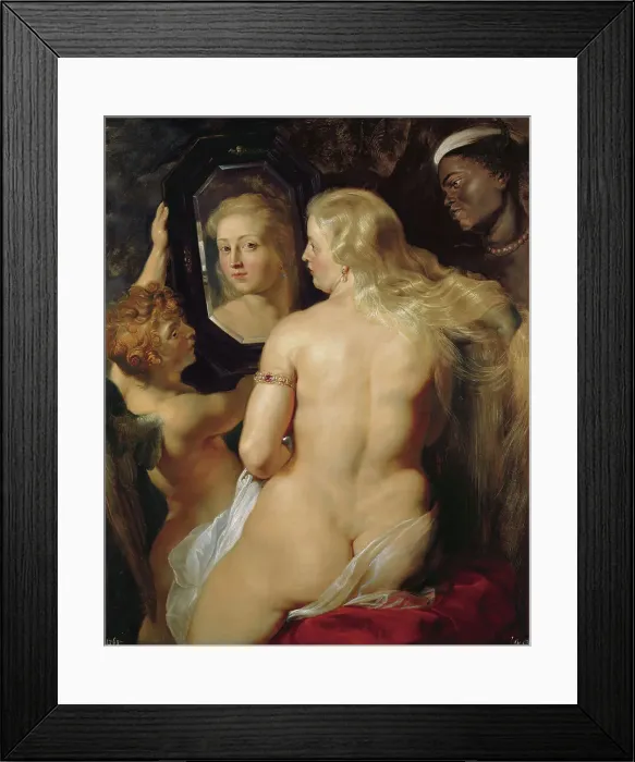 Framed Print : Venus at a Mirror. Artist: Rubens, Pieter Paul (1577-1640) Framed Print : Venus at a Mirror. Artist: Rubens, Pieter Paul (1577-1640)