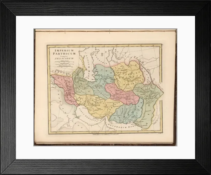 Framed Print : Imperium Parthicum (Parthian empire). Artist: Wilkinson, Robert (active End of 18th cen. ) Framed Print : Imperium Parthicum (Parthian empire). Artist: Wilkinson, Robert (active End of 18th cen. )