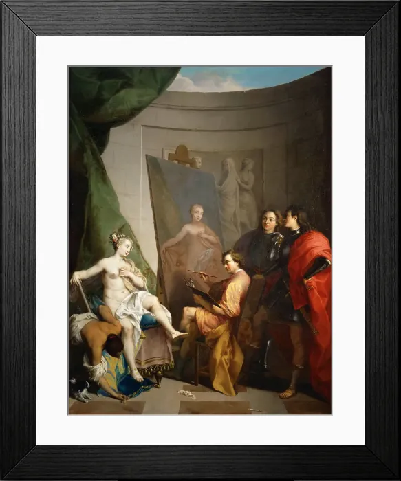 Framed Print : Apelles Painting Campaspe. Artist: Vleughels, Nicolas (1668-1737) Framed Print : Apelles Painting Campaspe. Artist: Vleughels, Nicolas (1668-1737)