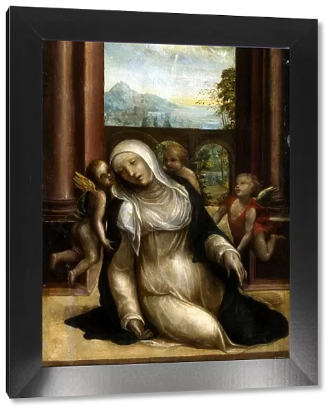 Stigmatization and Faint of Saint Catherine of Siena. Artist: Sodoma, (Workshop)