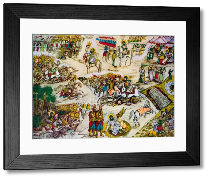 Framed Print : The Battle of Karbala. Artist: Anonymous Framed Print : The Battle of Karbala. Artist: Anonymous