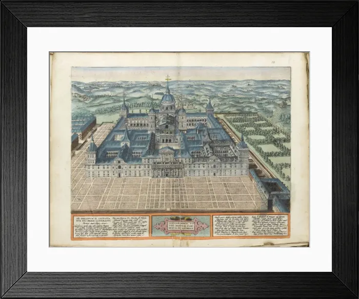Framed Print : El Escorial. Artist: Ortelius, Abraham (1527-1598)