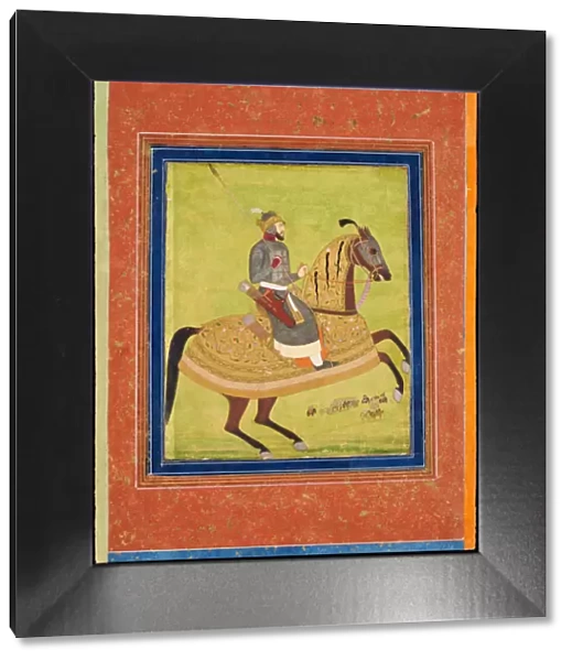 Prince Azam Shah on Horseback. Artist: Indian Art