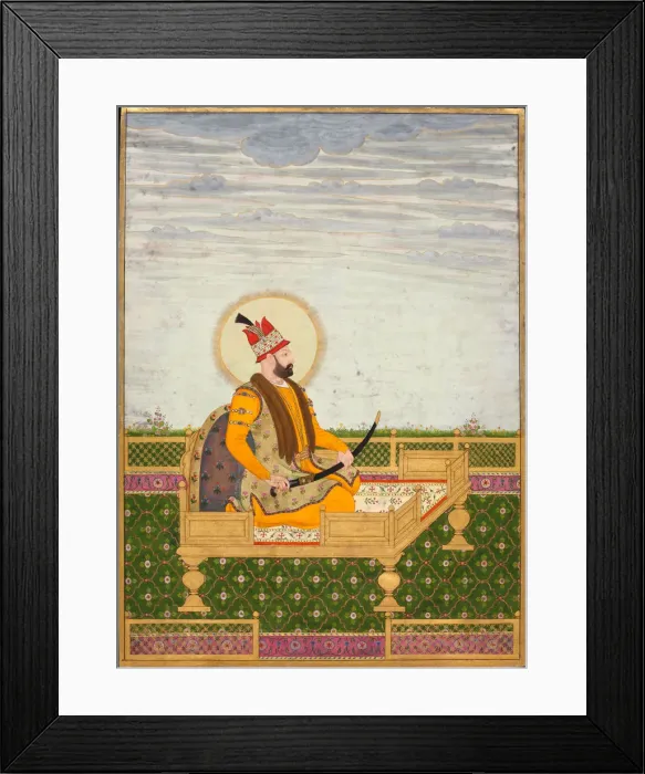 Framed Print : Portrait of Nader Shah. Artist: Indian Art Framed Print : Portrait of Nader Shah. Artist: Indian Art