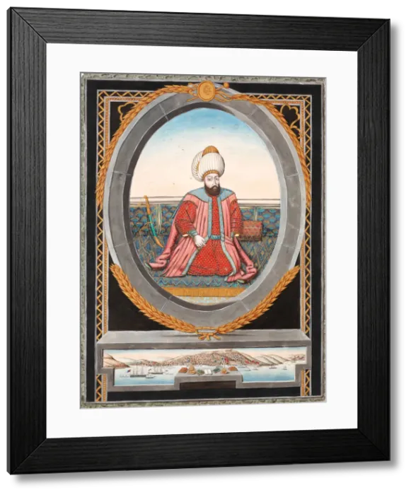 Framed Print : Portrait of Sultan Murad II (1404-1451). Artist: Anonymous Framed Print : Portrait of Sultan Murad II (1404-1451). Artist: Anonymous