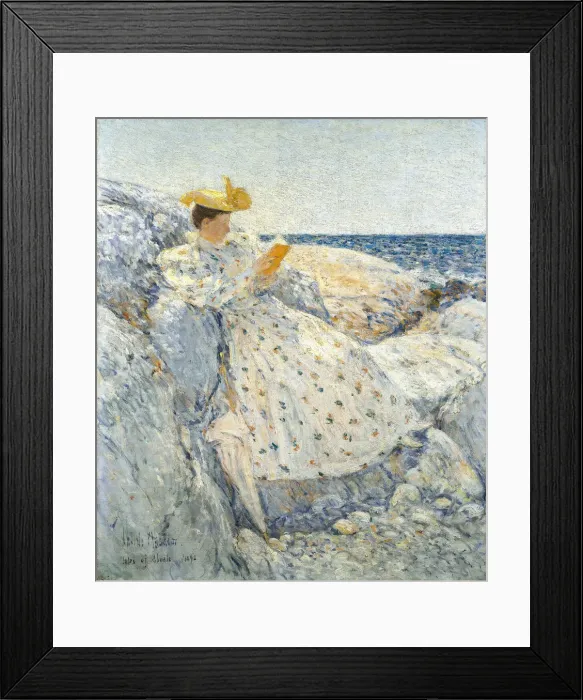 Framed Print : Summer Sunlight (Isles of Shoals), 1892. Artist: Hassam, Childe (1859-1935) Framed Print : Summer Sunlight (Isles of Shoals), 1892. Artist: Hassam, Childe (1859-1935)