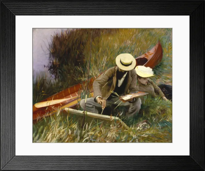 Framed Print : An Out-of-Doors Study, 1889. Artist: Sargent, John Singer (1856-1925) Framed Print : An Out-of-Doors Study, 1889. Artist: Sargent, John Singer (1856-1925)