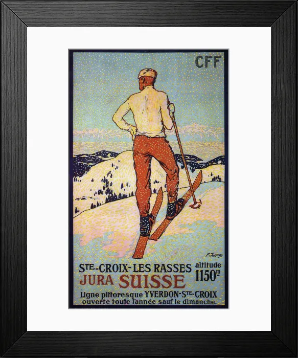 Framed Print : Les Rasses, Sainte-Croix, 1921. Artist: Jacques, Francois (1877-1937) Framed Print : Les Rasses, Sainte-Croix, 1921. Artist: Jacques, Francois (1877-1937)