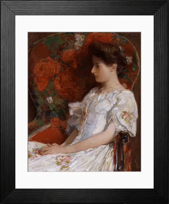 Framed Print : The Victorian Chair, 1906. Artist: Hassam, Childe (1859-1935) Framed Print : The Victorian Chair, 1906. Artist: Hassam, Childe (1859-1935)