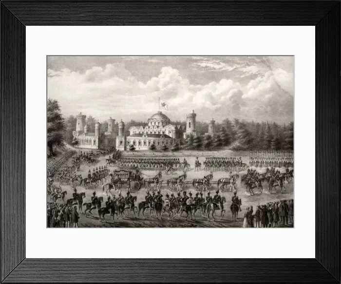 Framed Print : Procession of Tsar Nicholas I into Dormition Cathedral from the Petrovsky Palace during his coronation in 1825, 1826. Artist: Anonymous Framed Print : Procession of Tsar Nicholas I into Dormition Cathedral from the Petrovsky Palace during his coronation in 1825, 1826. Artist: Anonymous