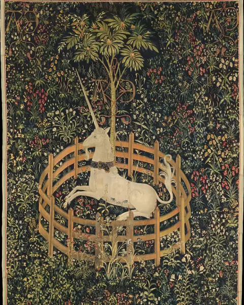 The Unicorn in Captivity, c. 1500. Artist: Master of the Hunt of the Unicorn (active End of 15th cen. )