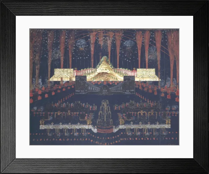 Framed Print : Fireworks and illumination on April 25, 1742 in Moscow, Mid of the 18th cen Artist: Anonymous Framed Print : Fireworks and illumination on April 25, 1742 in Moscow, Mid of the 18th cen Artist: Anonymous