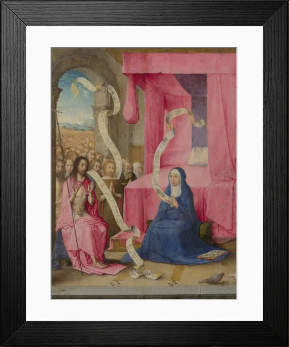 Framed Print : Christ appearing to the Virgin with the Redeemed of the Old Testament, c. 1500. Artist: Juan de Flandes (ca. 1465-1519) Framed Print : Christ appearing to the Virgin with the Redeemed of the Old Testament, c. 1500. Artist: Juan de Flandes (ca. 1465-1519)