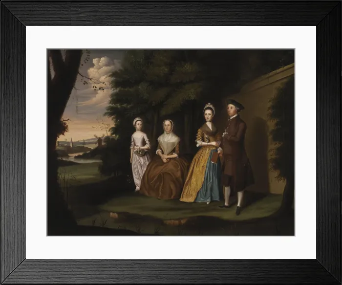 Framed Print : The Wiley Family, 1771. Artist: Williams, William (1727-1791) Framed Print : The Wiley Family, 1771. Artist: Williams, William (1727-1791)
