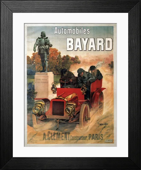 Framed Print : Automobiles Bayard, c. 1903-1906. Artist: Hugo d Alesi, Frederic (1849-1906) Framed Print : Automobiles Bayard, c. 1903-1906. Artist: Hugo d Alesi, Frederic (1849-1906)