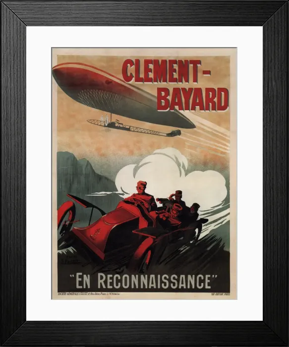 Framed Print : Clement-Bayard, 1915. Artist: Montaut, Ernest (1879-1909) Framed Print : Clement-Bayard, 1915. Artist: Montaut, Ernest (1879-1909)