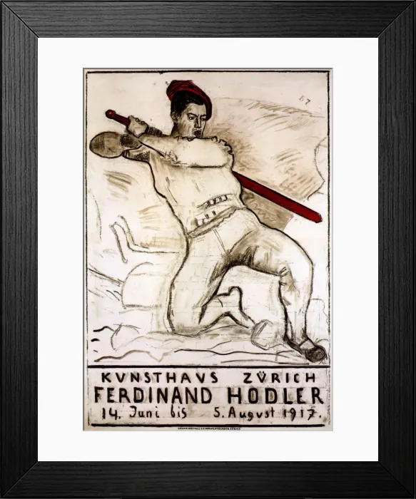 Framed Print : Art house Zurich: Ferdinand Hodler, 1917. Artist: Hodler, Ferdinand (1853-1918) Framed Print : Art house Zurich: Ferdinand Hodler, 1917. Artist: Hodler, Ferdinand (1853-1918)