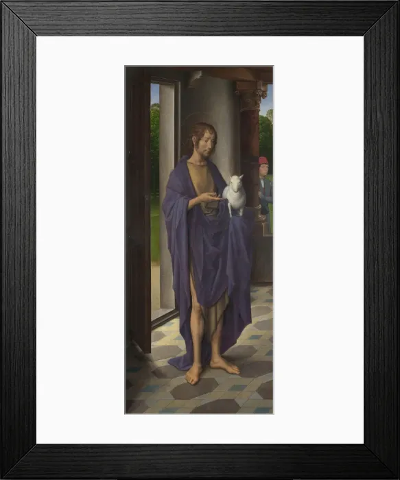 Framed Print : Saint John the Baptist, ca 1478. Artist: Memling, Hans (1433 / 40-1494) Framed Print : Saint John the Baptist, ca 1478. Artist: Memling, Hans (1433 / 40-1494)