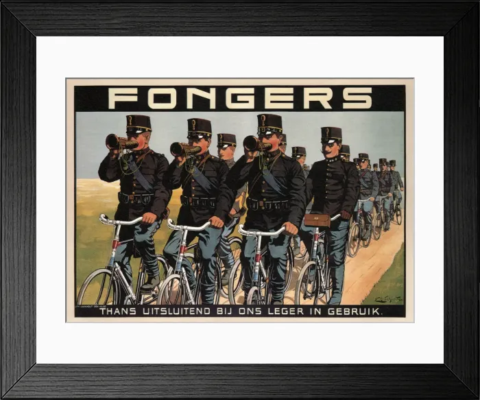 Framed Print : Fongers Cycles, 1915. Artist: Schlette, F. G. (active 1900s-1910s) Framed Print : Fongers Cycles, 1915. Artist: Schlette, F. G. (active 1900s-1910s)